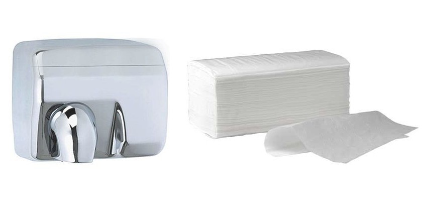 ¿Secador eléctrico o toallitas de papel?